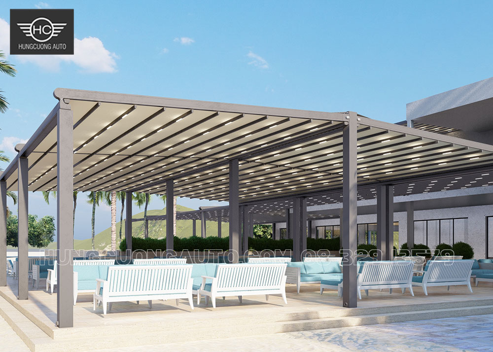 Bản vẽ mái xếp khung nhôm view biển siêu đẹp Bản vẽ mái xếp khung nhôm view biển siêu đẹp