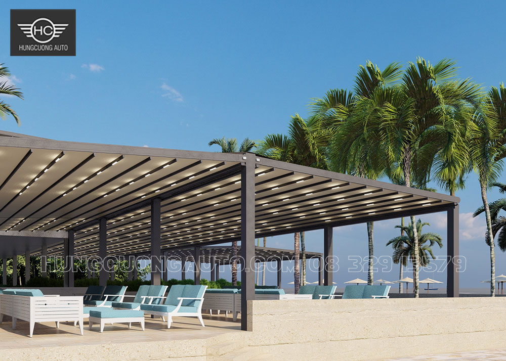 Bản vẽ mái xếp khung nhôm view biển siêu đẹp Bản vẽ mái xếp khung nhôm view biển siêu đẹp