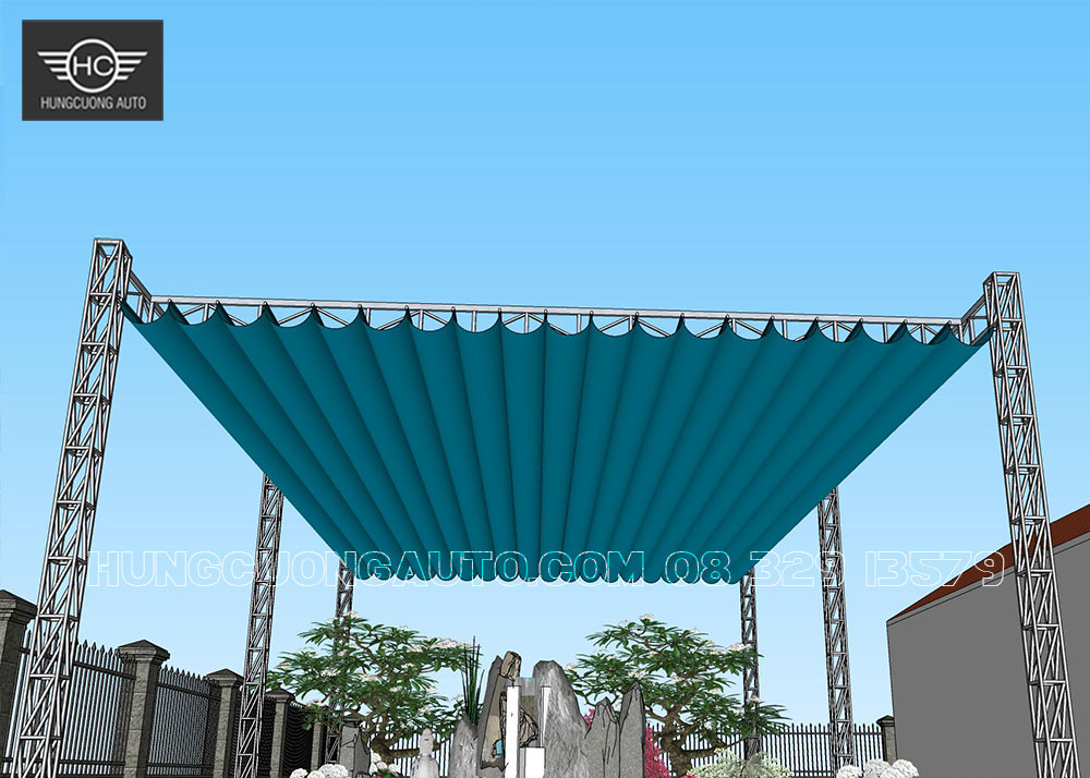 Bản vẽ mái xếp 10x16m cho sân vườn, hồ cá koi đẹp nhất Bản vẽ mái xếp 10x16m cho sân vườn, hồ cá koi đẹp nhất