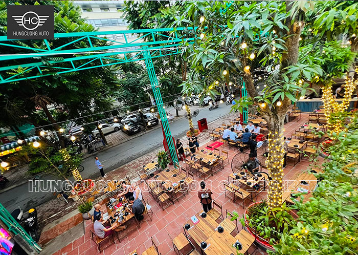 Thi công mái che xếp quán nhậu đẹp nhất Hà Nội Thi công mái che xếp quán nhậu đẹp nhất Hà Nội