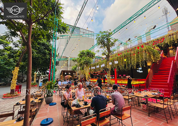 Thi công mái che xếp quán nhậu đẹp nhất Hà Nội Thi công mái che xếp quán nhậu đẹp nhất Hà Nội