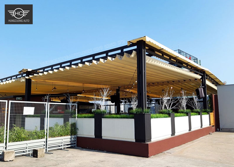 Hình ảnh mái bạt che di động Hình ảnh mái bạt che di động