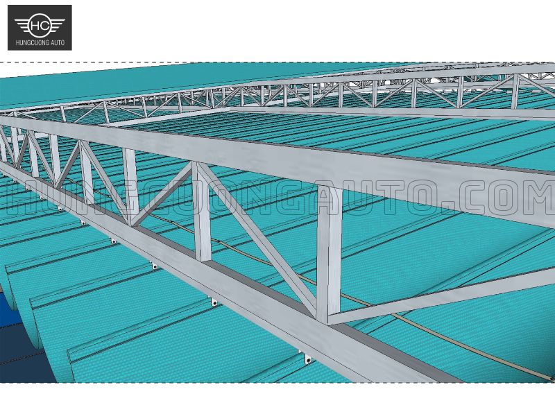 Mái bạt xếp di động sân pickleball 36.5x14.9